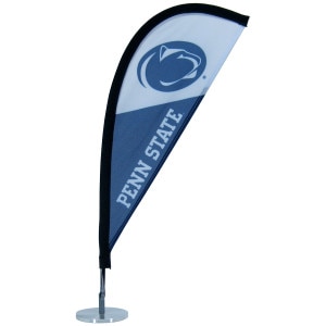 mini feather flag with Athletic Logo, Penn State, and metal base
